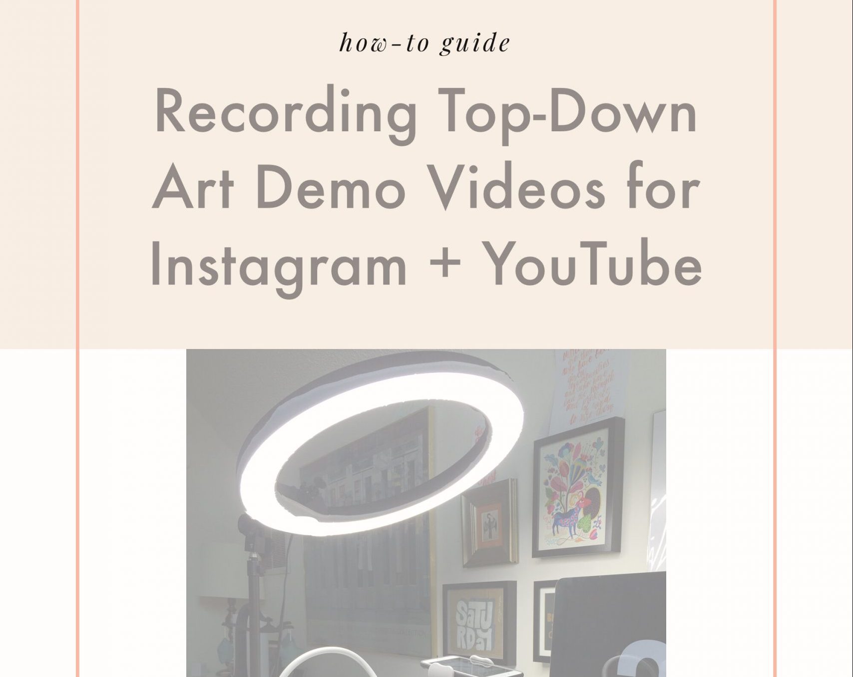 💡 How to LIGHT UP to RECORD video 