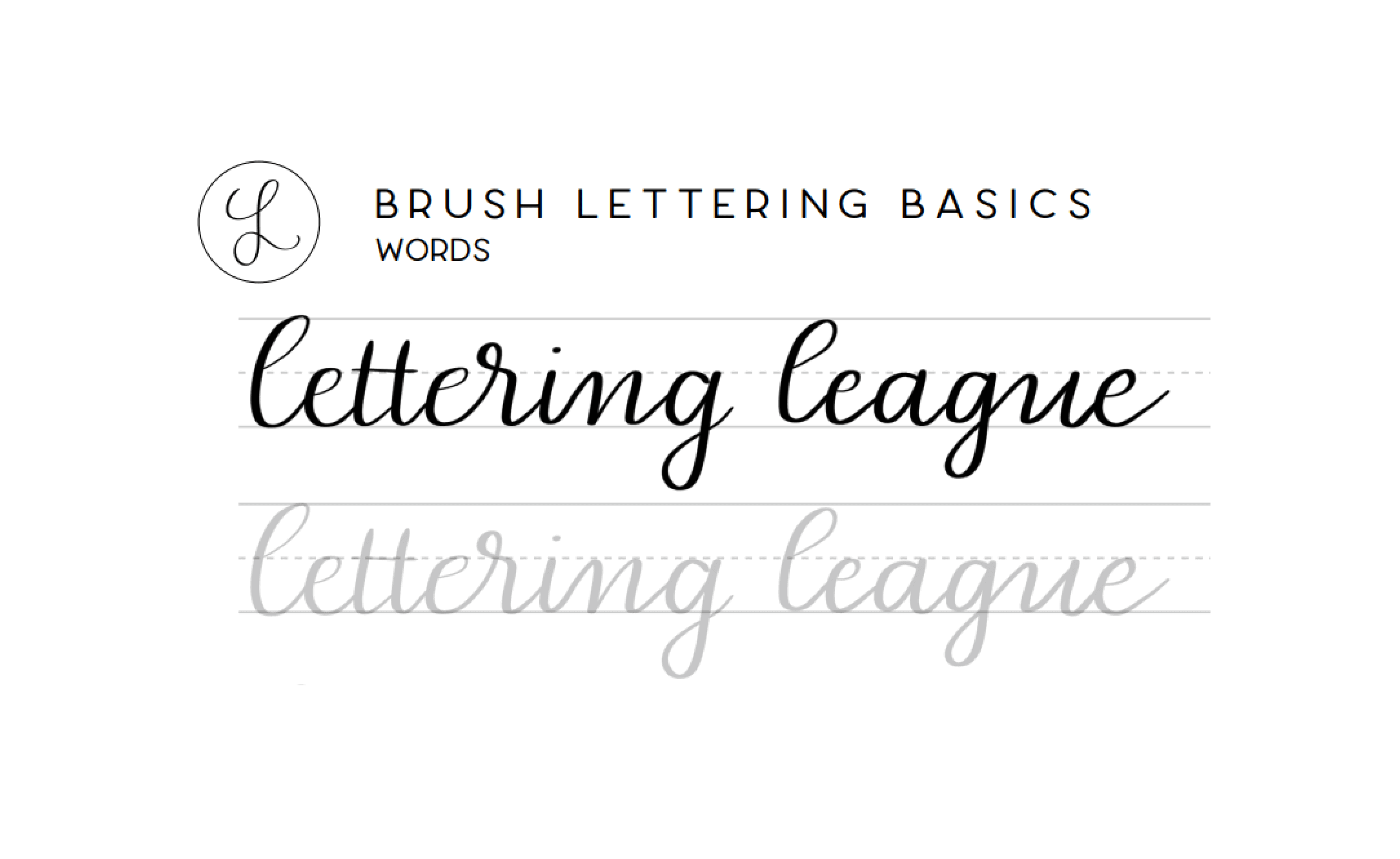 Let's Get Started Calligraphy and Hand Lettering Workbook for Beginners
