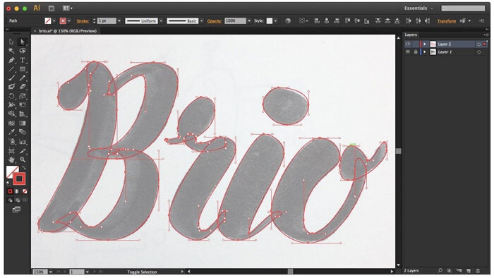 How to Digitize Hand Lettering in Illustrator - Lettering League